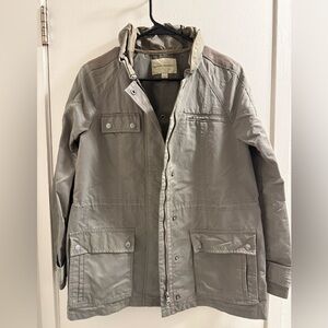 Banana Republic Women’s Grey/Green Military Jacket.